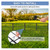 25 Pack Garden Animal Barrier Fence, 17in(H) x27ft(L) No Dig Decorative Fences, 1.5in Spike Spacing Rustproof Metal Garden Fence Border for Dogs Rabbits, Bottom Blocker for Outdoor Yard Patio