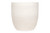 Creative Co-Op Large Matte White Embossed Stoneware Planter