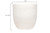 Creative Co-Op Large Matte White Embossed Stoneware Planter