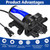 TDR Venus 110V AC Water Pressure Booster Pump, 5.5 GPM 75 PSI Diaphragm Transfer Pump with Automatic Pressure Switch, Quiet Self-Priming Pump for RV, Home, Garden Hose & Irrigation