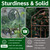 4 Pack 43'' Large Metal Plant Trellis for Climbing Plants