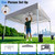 10x10 Pop Up Canopy Tent with Dual Vented Roof, One Push Setup, Gray