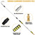 POOPLE Gutter Cleaning Tools from The Ground, 20FT Reach Telescoping Gutter Cleaner Tool, Rain Gutters Cleaning Wand with 360° Metal Head, Gutters Cleaner Hose Attachment & Connection Adapter