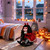 Hourleey Halloween Animatronics Decorations, Sound Activated Girl Doll on Rocking Horse with Lights and Sound, Animated Halloween Decor for Indoor Outdoor Haunted House Party Prop