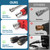Pressure Washer Gun and Hose Kit 25FT, Pressure Power Washer Hose with Spray Gun, Wand Extension, 5 Nozzle Tips, M22-14mm Fittings, 3600 PSI