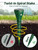 Solar Powered Animal Repellent for Yards - Waterproof Sonic Vibration Device Removes Moles, Gophers, Groundhogs, Voles, Snakes - Simple Twist Stakes for Lawn & Garden (8, Green)