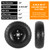 AR-PRO 10" Solid Tires, 4.10/3.50-4 Flat Free Tire and Wheel, 2-Pack