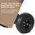 AR-PRO 10" Solid Tires, 4.10/3.50-4 Flat Free Tire and Wheel, 2-Pack