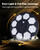 160 LED Solar Flag Pole Light 3000 Lumen, 17 H Lighting for 15-30 Ft Poles