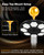 160 LED Solar Flag Pole Light 3000 Lumen, 17 H Lighting for 15-30 Ft Poles