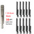 GRILLJOB 4pcs 16516 Stainless Steel Burners for Bull Grill Replacement Parts + 4pcs 16631 Flame Tamer Flavor Bar + 3pcs 16520 Heat Plate Shield Set,Fits for Bull, Lion, Cal Flame 4 Burner Gas Grills