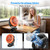 Ausic Misting Golf Cart Fans, Portable Magnetic Cruise Fan with Mist, [Max 45H Runtime] Outdoor Clip on Fan, Camping Stroller Fan with LED/Cooling Spray, Battery Rechargeable Fan for Travel/Beach