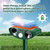 Gebatule 4 Pack Solar Ultrasonic Deer Repellent & Animal Repellent Outdoor