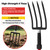 COSITA Pitch Fork for Garden, 44-Inches Pitchfork with Fiberglass Handle, Gardening Spading Fork with 4 Metal Tines, Heavy Duty Pitchfork for Manure, Mulch, Digging, Aeration, Red