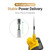 Battery Powered Garden Tiller Compatible with DeWalt 20V Battery(Tool Only), Cordless Brushless Cultivator, 48-Tine Mini Rototiller, 10" Wide, 7" Deep, Electric Soil Tiller for Garden Beds&Raised Beds