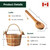 Northwood Sauna - Sauna Bucket and Ladle Set - Handmade from Canadian Red Cedar Wood - Natural Rope Handle - 1 Gallon (4 Liters) Water Capacity