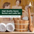 Northwood Sauna - Sauna Bucket and Ladle Set - Handmade from Canadian Red Cedar Wood - Natural Rope Handle - 1 Gallon (4 Liters) Water Capacity