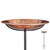 Good Directions Fired Copper Bird Bath on Garden Pole 13"