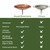Good Directions Fired Copper Bird Bath on Garden Pole 13"