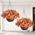 Artificial Mum Hanging Basket for Outdoor,2 Sets Realistic Fall Colors