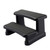 Backyard Expressions Hot Tub Steps, 2-Tier Non-Slip Spa Stairs, Black