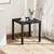 Outdoor Metal Side Table, Patio Small Square End Table, Black