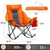 Unisakey Oversize Foldable Rocking Camping Chair300lbs Capacity,Orange