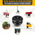 4.00-6 Tire and Wheel Flat Free, 13" Wheelbarrow Wheels and Tires with 5/8" or 3/4" Bearings 4.00-6 Solid Tires Replacement for Wheelbarrow, Garden Carts, Wagon, Dolly, Hand Trucks(2 PCS, Black)