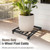 AugFir 22" Plant Caddy with Wheels Heavy Duty, 600lbs Rolling Metal Plant Stand, Square Plant Dolly with Lockable Caster Wheels for Large Planter Pots, Heavy Objects, Ideal for Indoor and Outdoor Use