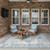 GENIMO 5x8 Outdoor Rug, Washable for Patio and Deck, Light Blue