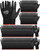 Potchen 72 Pairs Gardening Work Gloves Bulk for Men Women, Rubber Coated Garden Multipack Safety Construction Glove (Black)