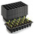 RooTrimmer 10 Pack 1020 Trays No Holes and 10 Pack 4.3" Deep 32 Cell Seed Starter Trays, 20" x 10" - Heavy Duty Plastic Nursery Flats for Seed Germination & Plant Propagation (10 Sets)