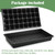 RooTrimmer 10 Pack 1020 Trays No Holes and 10 Pack 4.3" Deep 32 Cell Seed Starter Trays, 20" x 10" - Heavy Duty Plastic Nursery Flats for Seed Germination & Plant Propagation (10 Sets)