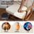 CRAURU Wingback Rocking Chair Cushion with Neck Pillow High-Density Foam Indoor Rocker Pads with Non-Slip Bottom, Tufted Shredded Foam Back Cushion with Ties, Beige