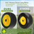 2 Pcs 13x6.50-6 Lawn Mower Tires Flat Free with 3/4" 1/2" 5/8" Bearings