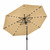 VORTEXTOVE 10FT Solar LED Patio Umbrella with Tilt & Crank