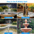 POPOSOAP Solar Pond Filter with Fountain Pump Kit, 8W Solar Water Fountain Pump, Solar Pond Pump for Outdoor Pond BirdBath Fountain Waterfall DIY Water Feature-P3081