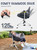 EVER ADVANCED Kids Hammock Chair Foldable, Kids Camping Chair with Stand Portable, Hammock Swing Chair with Cup Holder, Child Camping Gear Carry Bag for Traveling Outdoor Patio Supports 125LBS Grey