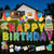 GXGGUS Happy Birthday Yard Signs Outdoor Decorations - 19 PCS Set with 16" Letters, 30" Large Cake Sign on H-Shaped Metal Stand, 32.8 Ft LED Lights & Stakes for Lawn Garden Party