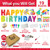 GXGGUS Happy Birthday Yard Signs Outdoor Decorations - 19 PCS Set with 16" Letters, 30" Large Cake Sign on H-Shaped Metal Stand, 32.8 Ft LED Lights & Stakes for Lawn Garden Party