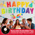 GXGGUS Happy Birthday Yard Signs Outdoor Decorations - 19 PCS Set with 16" Letters, 30" Large Cake Sign on H-Shaped Metal Stand, 32.8 Ft LED Lights & Stakes for Lawn Garden Party