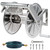 Stainless Steel Garden Hose Reel Heavy Duty, Wall Mount Water Hose Holder, 150 Feet of 5/8 Inch Hoses Capacity, Hose Reels with 5 ft Inlet Hose for Outside, Lawn, Yard, Garage
