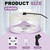 Kittmip 4 Packs Flea Traps for Inside Your Home, White, Purple