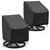 BROSYDA Outdoor Swivel Lounge Chair Cover, 2 Pack Waterproof Outdoor Chair Covers, Heavy Duty Patio Chair Covers for Outdoor Furniture, 30" W×34" D×38.5" H, Black