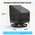 BROSYDA Outdoor Swivel Lounge Chair Cover, 2 Pack Waterproof Outdoor Chair Covers, Heavy Duty Patio Chair Covers for Outdoor Furniture, 30" W×34" D×38.5" H, Black