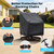 BROSYDA Outdoor Swivel Lounge Chair Cover, 2 Pack Waterproof Outdoor Chair Covers, Heavy Duty Patio Chair Covers for Outdoor Furniture, 30" W×34" D×38.5" H, Black
