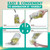 2000ml(68oz) LARGE SIZE Seed Sprouting Mason Jar Kit with Stand, Drain Tray