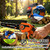 8" Mini Chainsaw Cordless, 1200W Brushless Electric Chain Saw with 2x 4000mAh Batteries & 6 Chains, 2-in-1 Dual Bar (8" & 6") Battery Powered Chainsaw, for Tree Trimming (Orange)