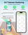 MOCREO LS1 Long Range Thermometer Freezer Alarm, IP66 Waterproof, App Email Alert, 2 Years Data Logging, Remote Temperature Sensor for Fridge, RV, Greenhouse, Animals (H5Pro or H6Pro Hub Required)