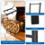 Firewood Rack Outdoor w Thicken Cover, 40 Inch Indoor Large Firewood Rack-Stable Curved Firewood Storage Heavy Duty & Rustproof Metal Log Holder w Hook for X-mas Decoration or Tools Nearby Fireplace